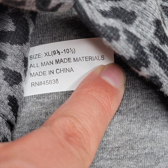 Kooba Leopard Open Toe Scuff Memory Foam Slippers Womens XL (9.5-10.5) NEW - Picture 8 of 8